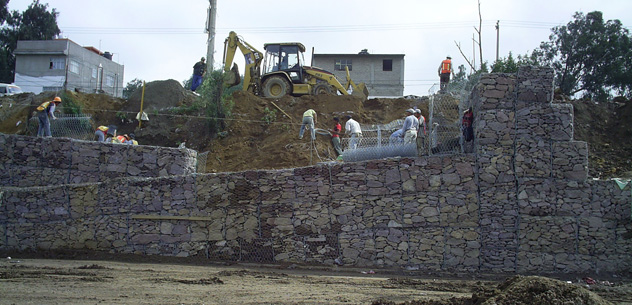 Instalación de gaviones